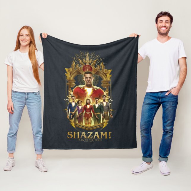 Cobertor De Velo SHAZAM! Fury of the Gods | Ornamentado SHAZAMily F (In Situ)