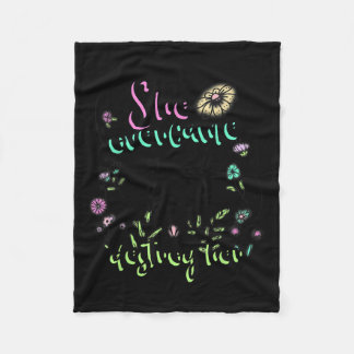 Cobertor De Velo She Overcame Everything That Was Meant To Destroy 