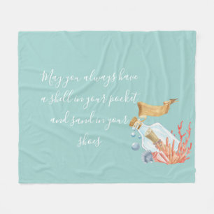 Cobertor De Velo Shell no Tema da Praia do Bolso