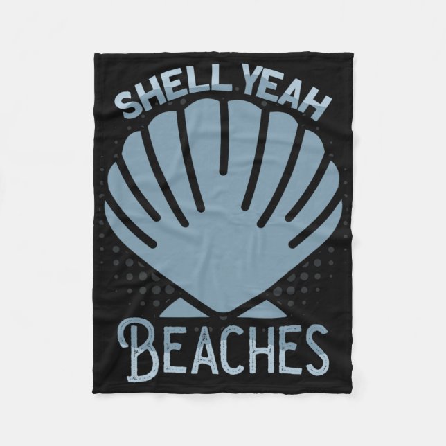Cobertor De Velo Shell Sim Sandbar Summer Vacing Beache Tropical (Frente)