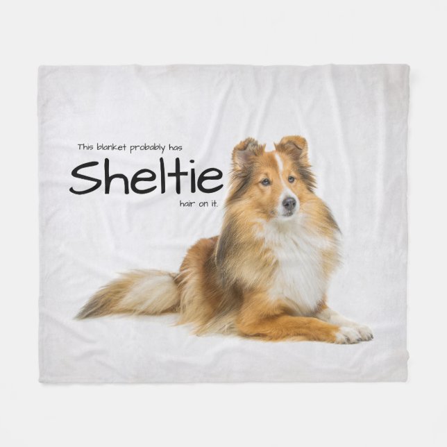 Cobertor De Velo Sheltie Hair (Frente (Horizontal))