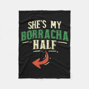 Cobertor De Velo Shes Meu Borracha Meia Cinco De Mayo Casal Matchin