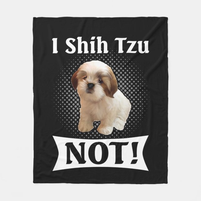 Cobertor De Velo Shih Tzu Love Cute Funny Shih Tzu (Frente)