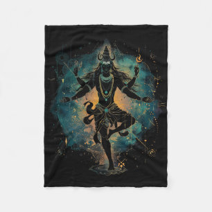 Cobertor De Velo Shiva Deus Espiritual Hindu Dança Tandava Yoga Med