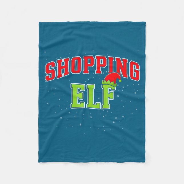 Cobertor De Velo Shopng Elf Christmas Family Matching Group Xmas Sh (Frente)