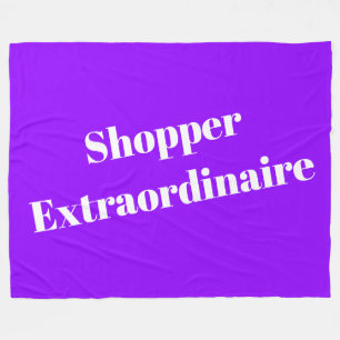 Cobertor De Velo SHOPPER EXTRAORDINAIRE Bright Púrpura Fundo