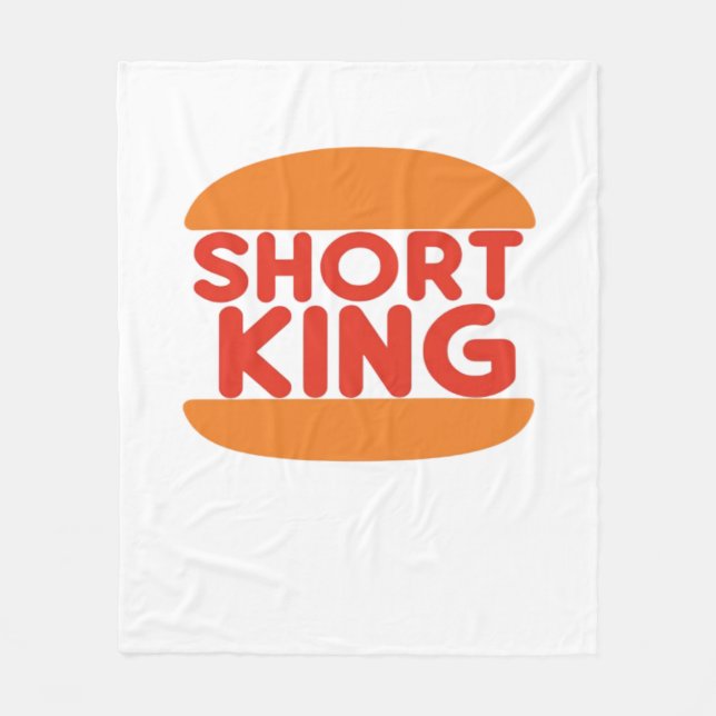 Cobertor De Velo Short King Funny Minimal Design (Frente)