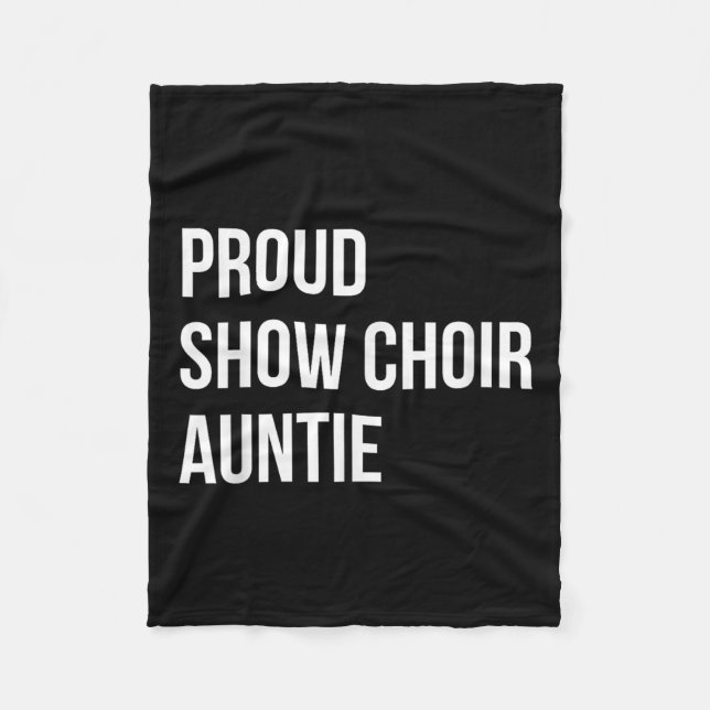 Cobertor De Velo Show Choir Auntie  (Frente)
