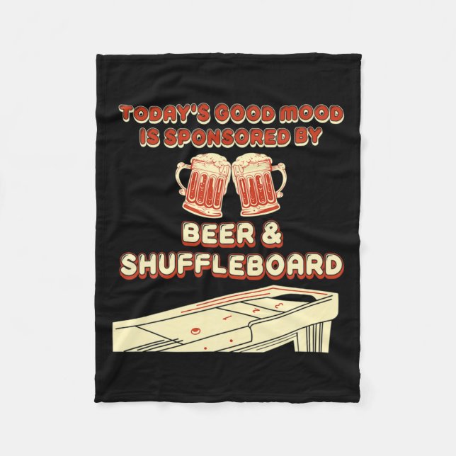 Cobertor De Velo Shuffleboard Player Beer  (Frente)