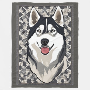 Cobertor De Velo Siberian Husky Blanket