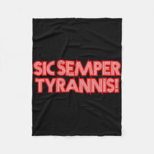 Cobertor De Velo Sic Semper Tyrannis Assim Sempre Para Tyrants Trum