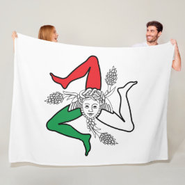 Cobertor De Velo Sicilian Trinacria Medusa Design