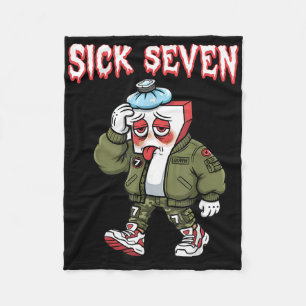 Cobertor De Velo Sick Seven 67 Meme Engraçado Gíria Gen Alpha Brain