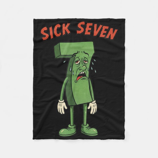 Cobertor De Velo Sick Seven 67 Meme Halloween Costume Fun Retro Hum (Frente)