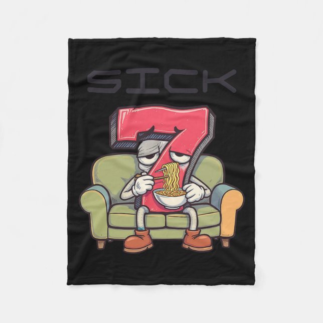 Cobertor De Velo Sick Seven 67 Meme Seis Sete  (Frente)