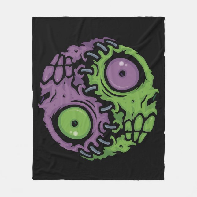 Cobertor De Velo Sigla de Zombie Yin Yang (Frente)