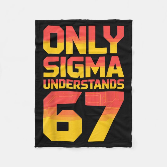Cobertor De Velo Sigma Understands 67 Alpha Slang Gen 67th Number 6 (Frente)