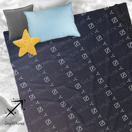 Cobertor De Velo Signo Zodiacal de Sagitário Constelação Astrologia