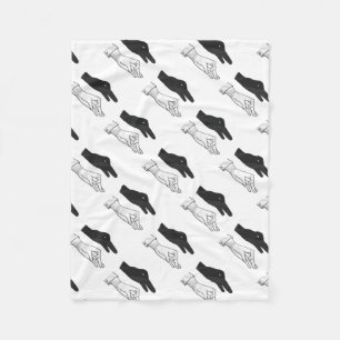 Cobertor De Velo Silhueta da Mão de Pato