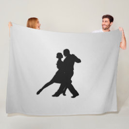 Cobertor De Velo Silhueta de dançarinos de Tango 2 Prata