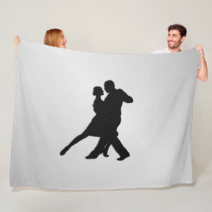 Cobertor De Velo Silhueta de dançarinos de Tango 2 Prata