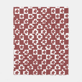 Cobertor De Velo Silhueta de flores em padrão.