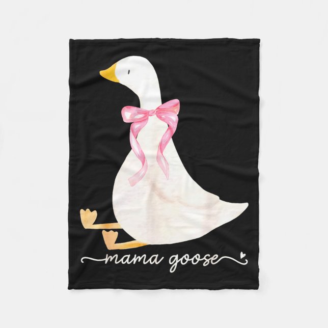 Cobertor De Velo Silly Mama Goose Daddy Goose Matching Goose Family (Frente)