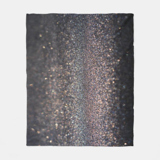 Cobertor De Velo Silver Glitter: Natal Preto
