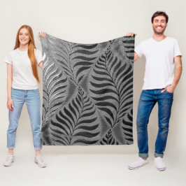 Cobertor De Velo Silver Leaf Motif