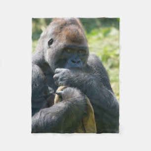 Cobertor De Velo Silverback Gorilla E Seu Banheira