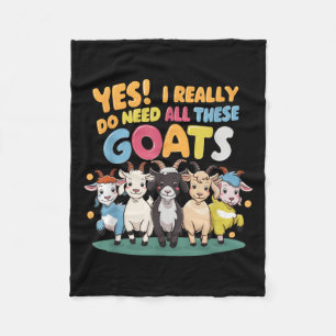 Cobertor De Velo Sim, eu realmente preciso de todas essas cabras Fa