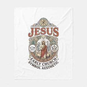 Cobertor De Velo Símbolo da Igreja Primitiva de Jesus Estética Jesu