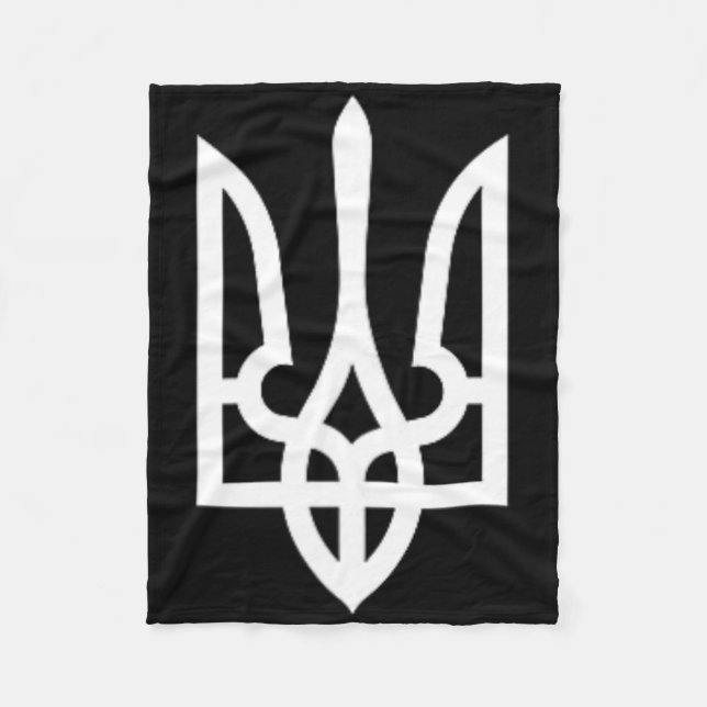 Cobertor De Velo Símbolo da Ucrânia Exército Ucraniano Médio Emblem (Frente)