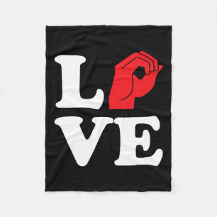 Cobertor De Velo Símbolo de Amor Asl
