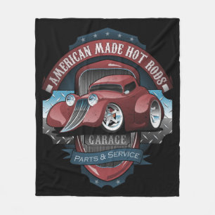 Cobertor De Velo Símbolo de Carro vintage de Garagem American Hot R