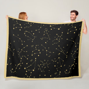 Cobertor De Velo Símbolo de constelação Zodiac - Astrologia Fleece 