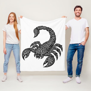 Cobertor De Velo Símbolo de Escorpião — Tatuagem Zodiacal Mítica