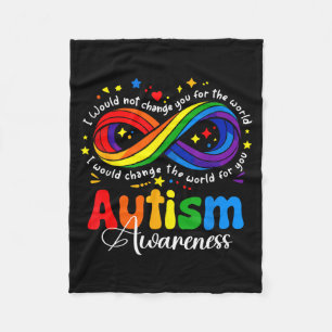 Cobertor De Velo Símbolo de infinito de conscientização do autismo 