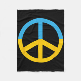 Cobertor De Velo Símbolo De Paz Com As Cores Da Bandeira Da Ucrânia