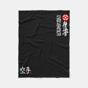 Cobertor De Velo Símbolo do Karate Kyokushin Treinamento no Dojo Ky