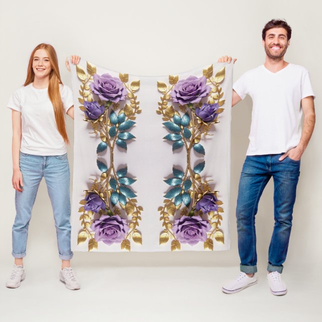 Cobertor De Velo Símbolo Elegante Rosa Design Eterno Arte Floral (In Situ)