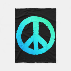 Cobertor De Velo Símbolo Hippie do Logotipo Anti-Guerra Sinal de Pa