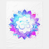 *~* Símbolo OM Lotus Flower Mandala Nova Idade Bra