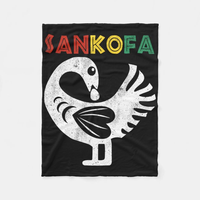 Cobertor De Velo Símbolo Sankofa 11 Gana Adinkra Sankofa (Frente)