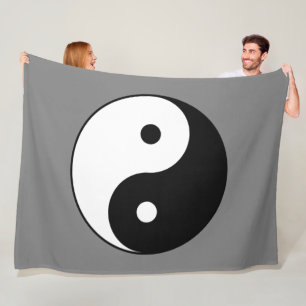 Cobertor De Velo Símbolo Yin e Yang (Taoist Taijitu Chinês)