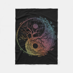 Cobertor De Velo Símbolo Yin Yang, Árvore da Vida, Tai Chi, Qigong,