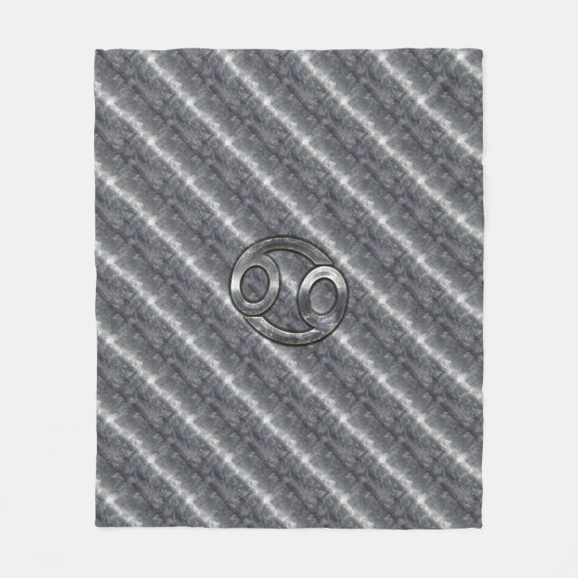 Cobertor De Velo Símbolo Zodiac cancer Estilo Industrial (Frente)
