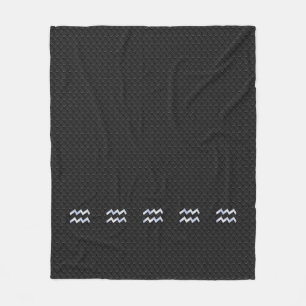 Cobertor De Velo Símbolo Zodiac Moderno Silver Aquarius em Cobra