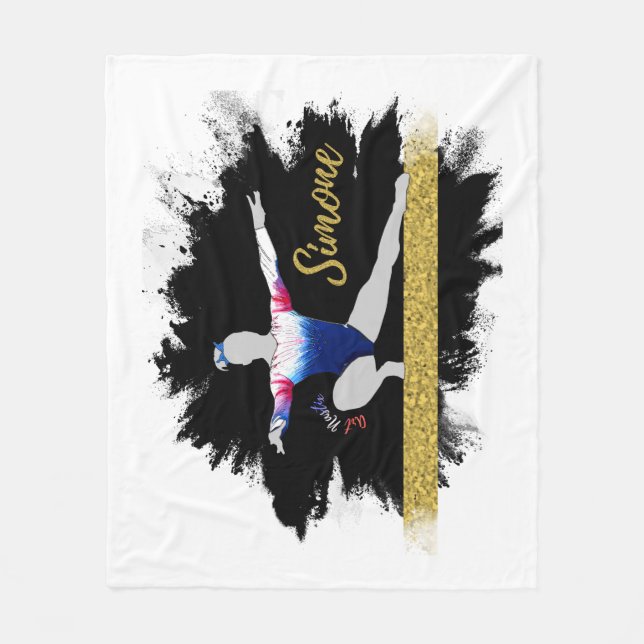 Cobertor De Velo Simone Biles em Aberto (Frente)