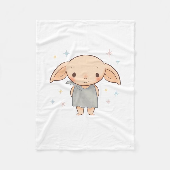 Cobertor De Velo Simple Harry Potter - Dobby Baby Shower (Frente)